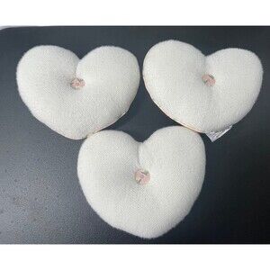 New 3pc Heart shaped Throw pillows